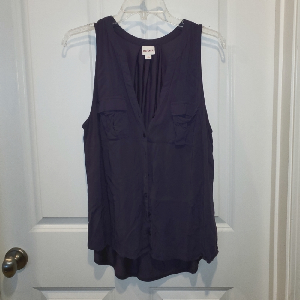 Merona women sleeveless‎ blouse top